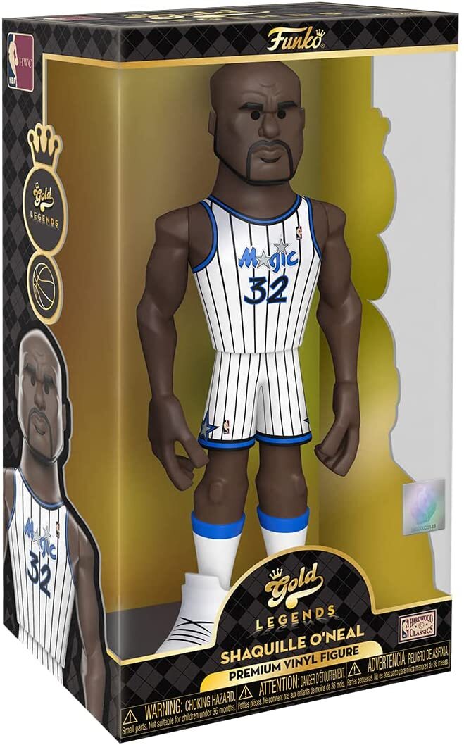 Orlando Magic Shaquille O'Neal NBA Gold Legends 12" Premium Vinyl Figure FUNKO