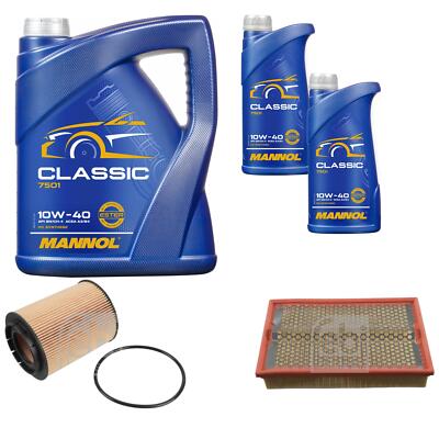 FEBI BILSTEIN Inspektionspaket 7L MANNOL Classic 10W-40 für Ford Galaxy WGR