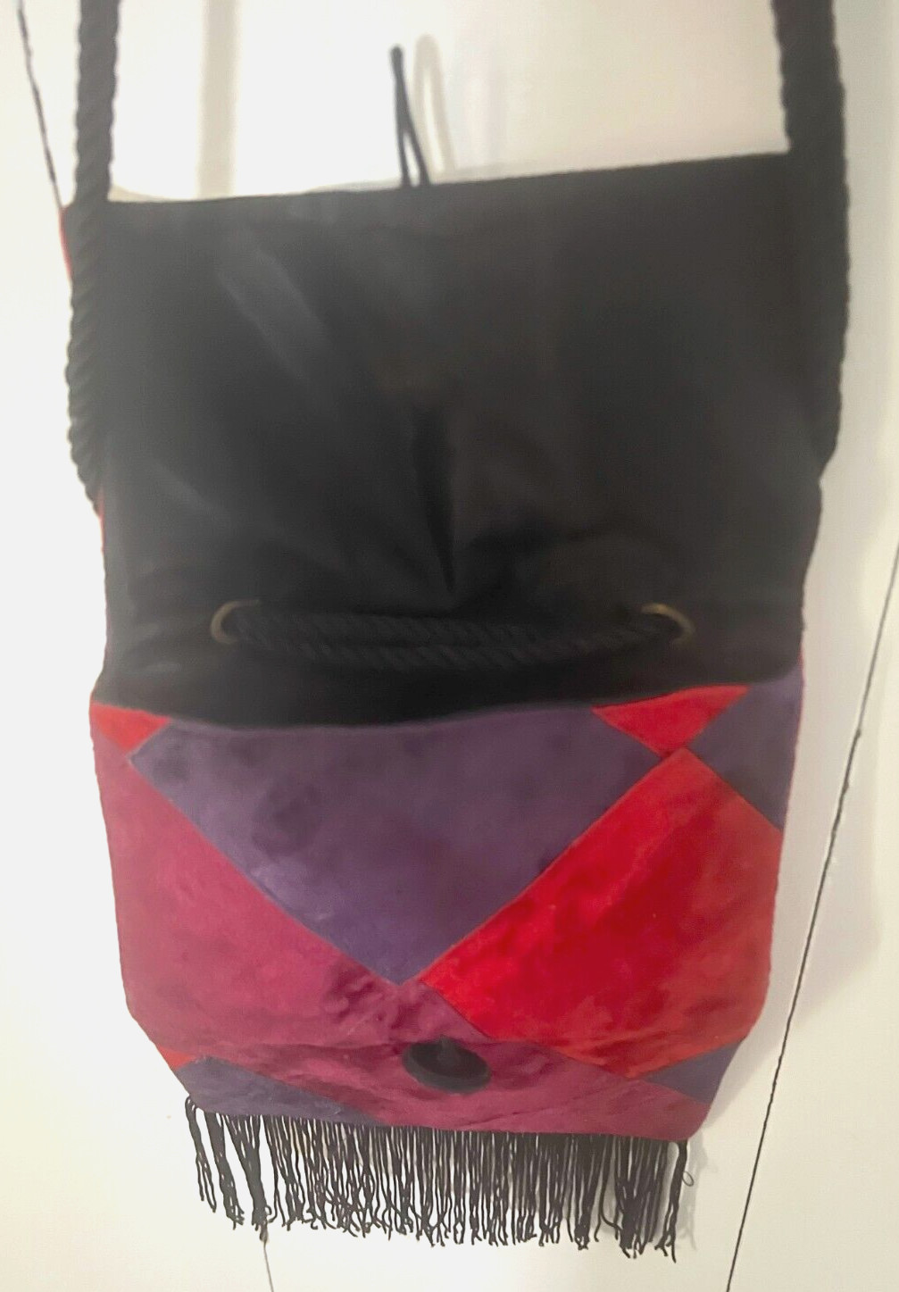 Suede Patchwork Purse - image 5
