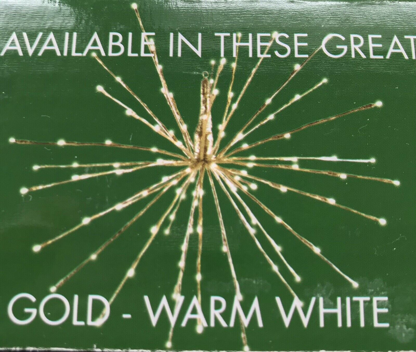 Starburst LED Christmas Lights (Warm White) eBay