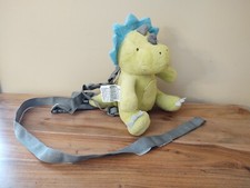 The Goldbug 2 In 1 Child Harness Buddy Green Dino Dinosaur w/ Storage Pocket