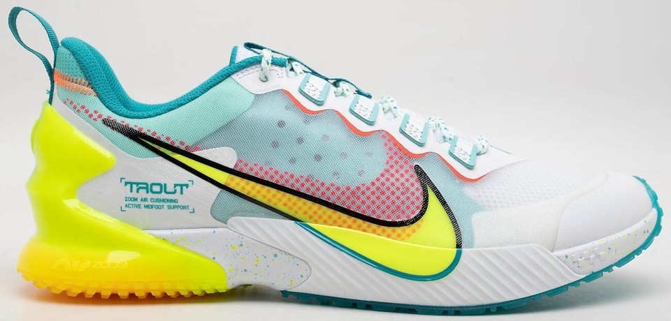 Nike Force Zoom Trout LTD TF White Aurora Green Volt for Sale