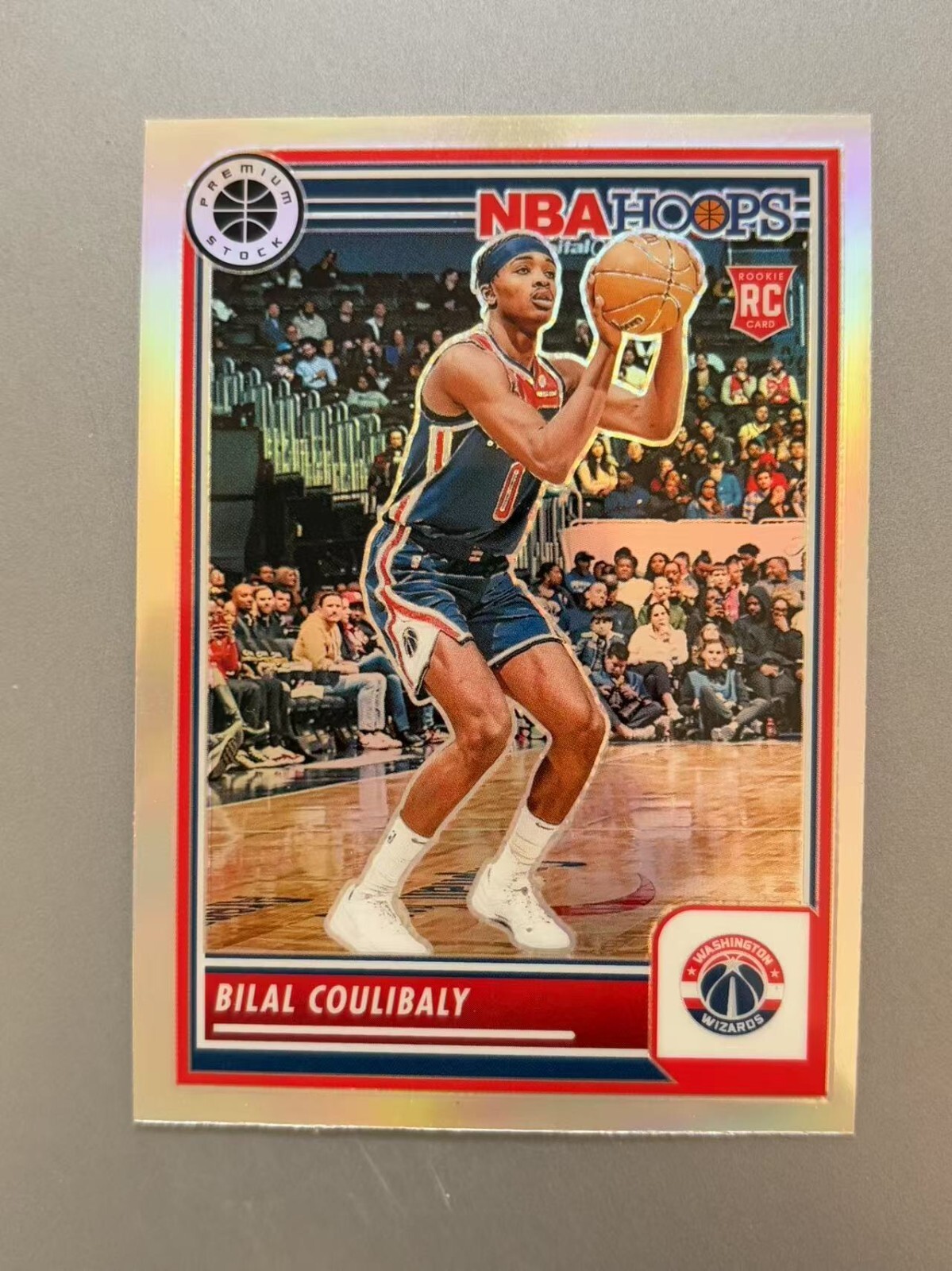 Bilal Coulibaly 2023-24 Panini NBA Hoops Premium Stock Silver Prizm RC #175