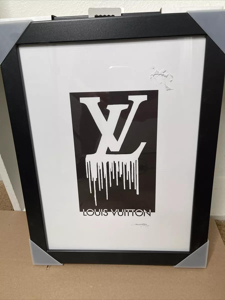 Fairchild Paris - Louis Vuitton Logo Drip - Canvas Wall Art 30 x