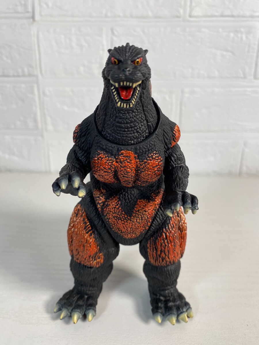 Bandai 2001 Burning Godzilla 1995 Desu-Goji Soft Vinyl Figure from