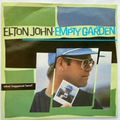 Elton John Empty Garden 1982 7'' Vinyl Single Tribute to John Lennon NEW