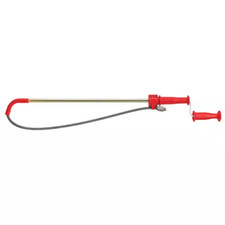 K-3 Ultra Flexible Toilet Auger with Unclogging 3 Ft. Snake and Integrated Bulb