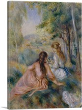 ARTCANVAS In the Meadow 1892 Canvas Art Print by Pierre-Auguste Renoir