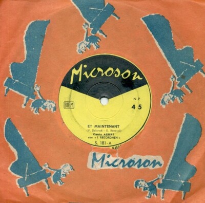 ALBERT e I RECORDMEN - Et Now 7'' ITALY Microson 1962 GILBERT BECAUD
