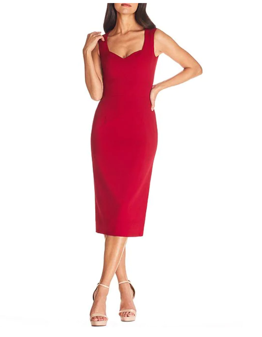 strapless open back dress Dress The Population Nicole Dress - Pink