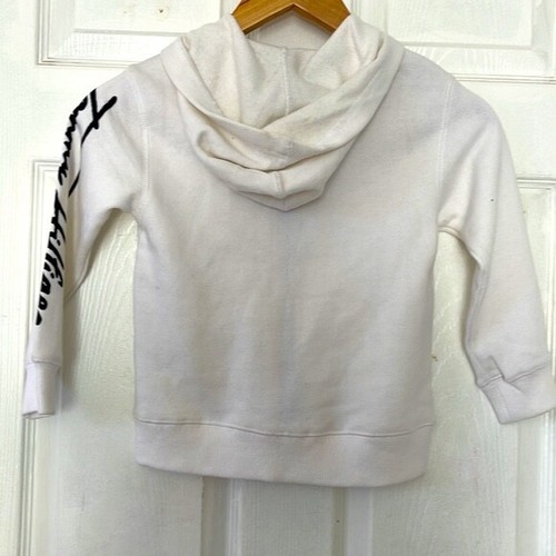 TOMMY HILFIGER bright white hoodie sweater zipper boy’s size 5 NEW - Picture 4 of 7
