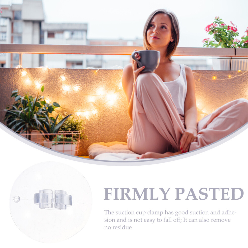 200 Pcs Plastic Mini Suction Cup Christmas Light Cups Window Decor eBay