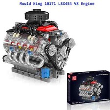Mould King 10171 Lsx454 V8 Engine Building Blocks Sets 8-cylinder Car Engine Diy