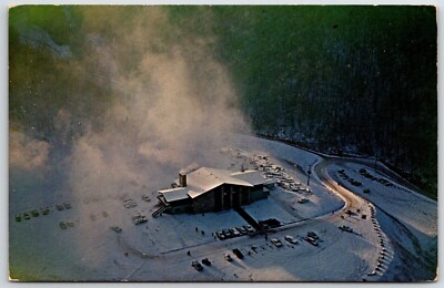 Gatlinburg Tennessee Snow Making Machines Ski Mountain Lodge Postcard