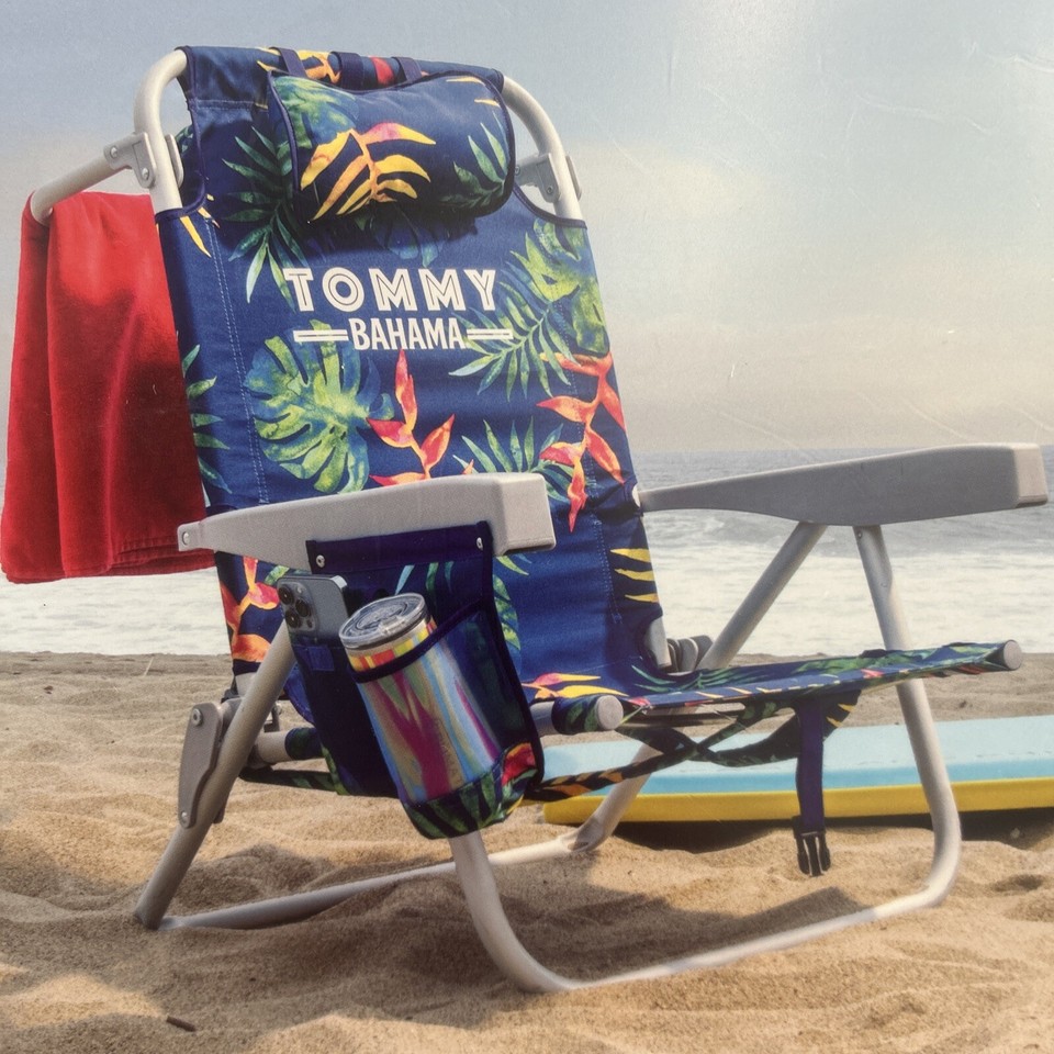Tommy Bahama Beach Backpack Chair Insulated Cooler Pouch 5