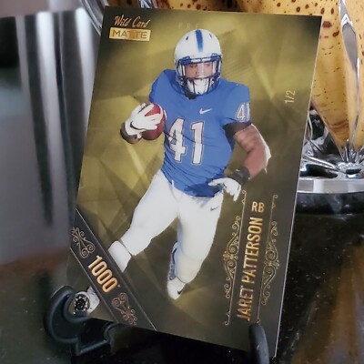   1/2 1000 STRIPE 2021 Wild Card GOLD MATTE-JARET PATTERSON 1000 STRIPE 1/2   