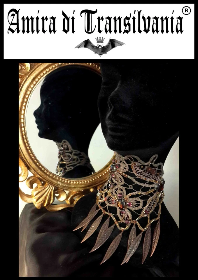 joyería bordada mujer joya retro collar collar gargantilla collar pedrería Foto 4 de 4