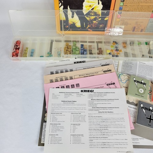 KRIEG! WWII in Europe & North Africa 1996 1st Decision Games edition - Picture 3 of 12