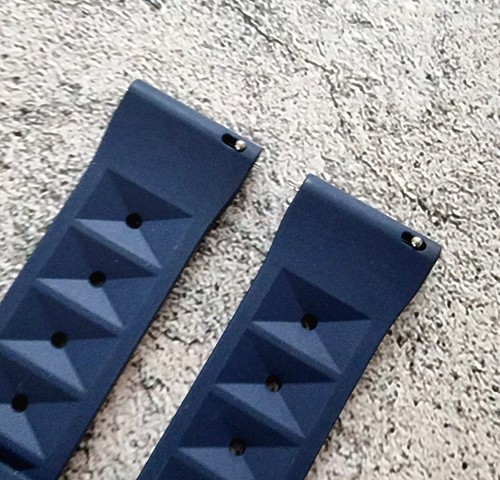 Genuine FKM Rubber Waffle Watch Strap Band Retro Divers Waterproof 20mm 22mm UK - Picture 44 of 50