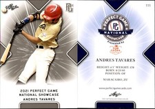 ANDRES TAVARES 2021 LEAF PERFECT GAME 