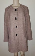 Womens Chico's Beige Lightweight Wool Jacket Size 2