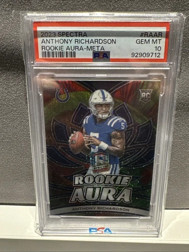 ANTHONY RICHARDSON - 2023 SPECTRA - ROOKIE AURA - META #17/25 - PSA 10 Case Hit