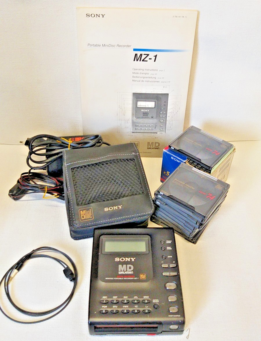 Sony MD MZ-1 Minidisc MD Walkman Rekorder Player Rarität