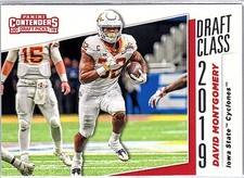 2019 Panini Contenders Draft Picks Collegiate #18 David Montgomery Draft Class