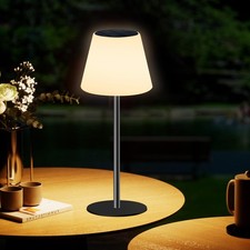 Solar Table Lamp Rechargeable Outdoor Solar Lamps with Light Sensor,Battery O...