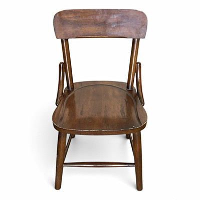 Pottery Barn Kids Hudson Chair Tuscan Brown Solid Wood Thonet-style RARE