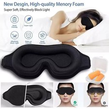 Sleep Eye Mask 3D for Side Sleeper Men Women, Zero Eye Pressure Relax Rest Mask