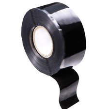 Self Fusing Silicone Tape Black 1" X 16.4FT Heavy Duty Waterproof Leak Proof Rep