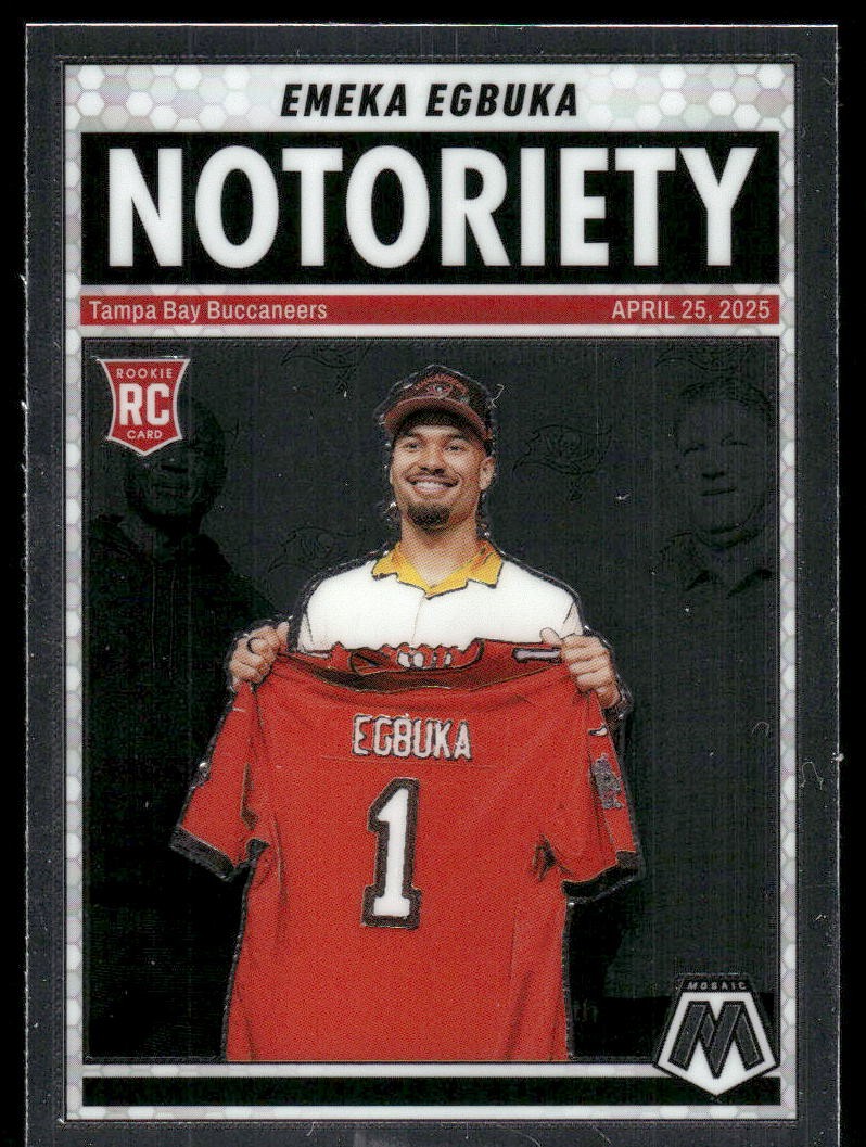 2025 Panini Mosaic #16 Emeka Egbuka Notoriety