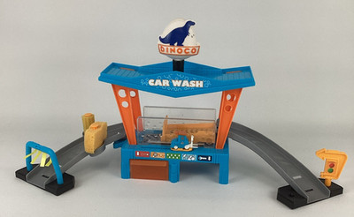 Disney Pixar Cars Color Change Dinoco Car Wash Playset Pitty Figure Mattel Toy