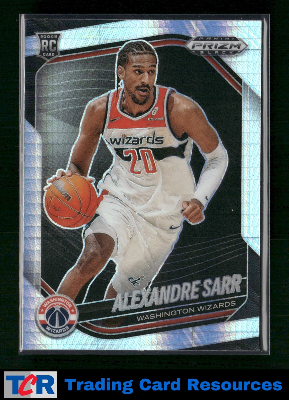 2024-25 Panini Prizm Black #46 Alexandre Sarr Hyper Prizms