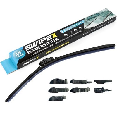 100% Resilient Silicone Wiper Blade (Pack of 1) - Automotive Replacement All-...