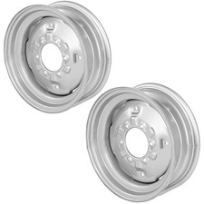 (2)- Front Wheel Rims 5.5" x 16" 6 Hole 6" Circle 5.50-16 Fits Ford NH C5NN1007A