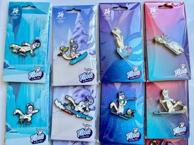 Tina ピンバッジ 2個セット ミラノ2026 Milano Cortina 2026 Winter Official Mascot Tina Sports Pose Pin | eBay