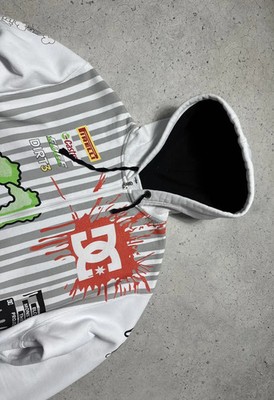 DC Shoes Monster Racing Full Zip Hoodie White Pirelli | eBay
