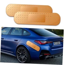 2PCS Car Bandaid Sticker, Giant Car Bumper Sticker Large Bandage Decal, Beige*2