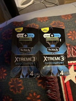 Schick Xtreme Men s Duo Comfort Disposable Razors Aloe + Vit. E 3 Blades 2 Pack