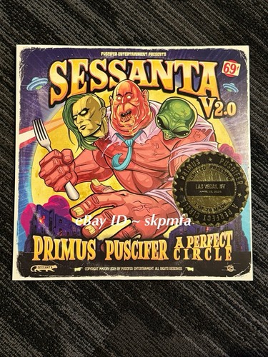 SESSANTA Vinyl SIGNED Album Las Vegas NV #/75 π― Official Merch π½ Seafoam Green