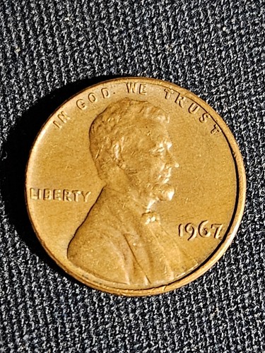 1967 Pfennigfehler, außermittig geprägt, kein Münzzeichen, Briefe am Rand, CloseAM (sehr schön)