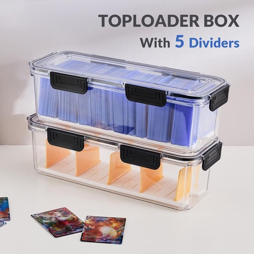 Double Pack Toploader Card Storage Boxes – Airtight, Dustproof & Spacious - Picture 5 of 9