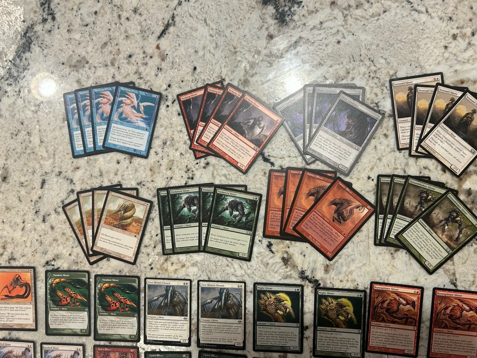 Mtg Sliver Lot x60 Magic The Gathering Sliver Lot Might Blur Heart Sliver LP - Image 2 of 4