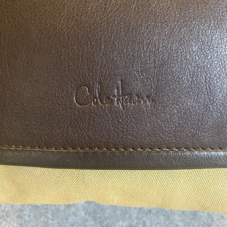 Bolso Bandolera Bolso Cartera Cole Haan Cuero/Lona Cuero Marrón Suave Usado en Excelente Condición Foto 3 de 4