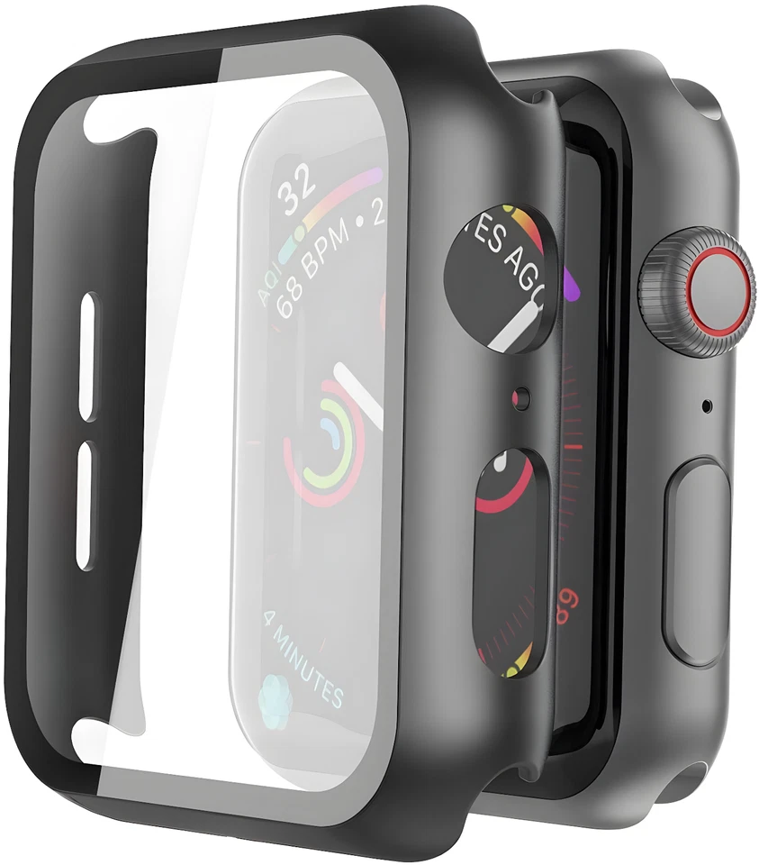 AVANA Funda para Apple Watch Series 11 10 42mm / 46mm Case 360 Protector Pantalla Negro