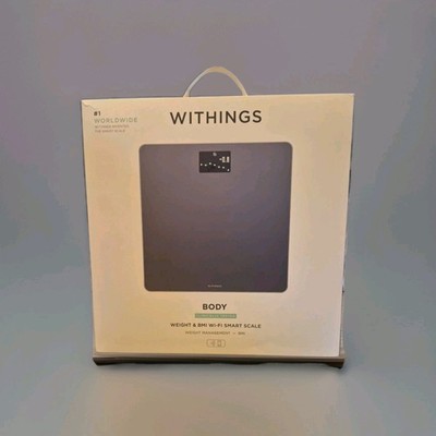 Withings Digital Body Scale - Smart Weight & BMI Wi-Fi Smartphone App - Black