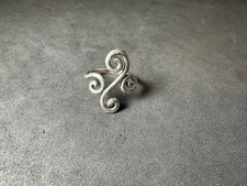 2.77g Vintage Sterling Silver 925 Swirl Filigree Statement Ring M Size 6