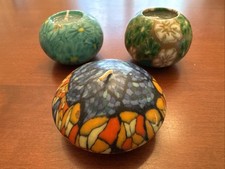 3 Vintage Mini Round Candles Millefiori-Like ...